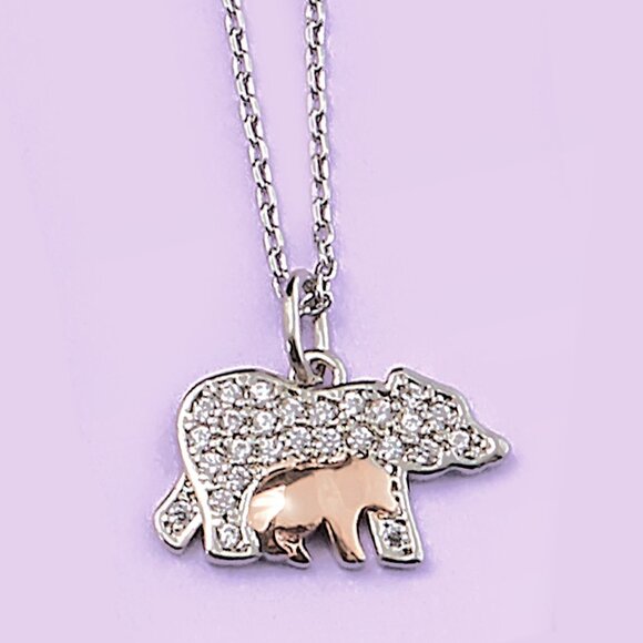 Mama Bear Necklace, Charmed Aroma Mama Bear Mothers Day Collection - Picture 1 of 4
